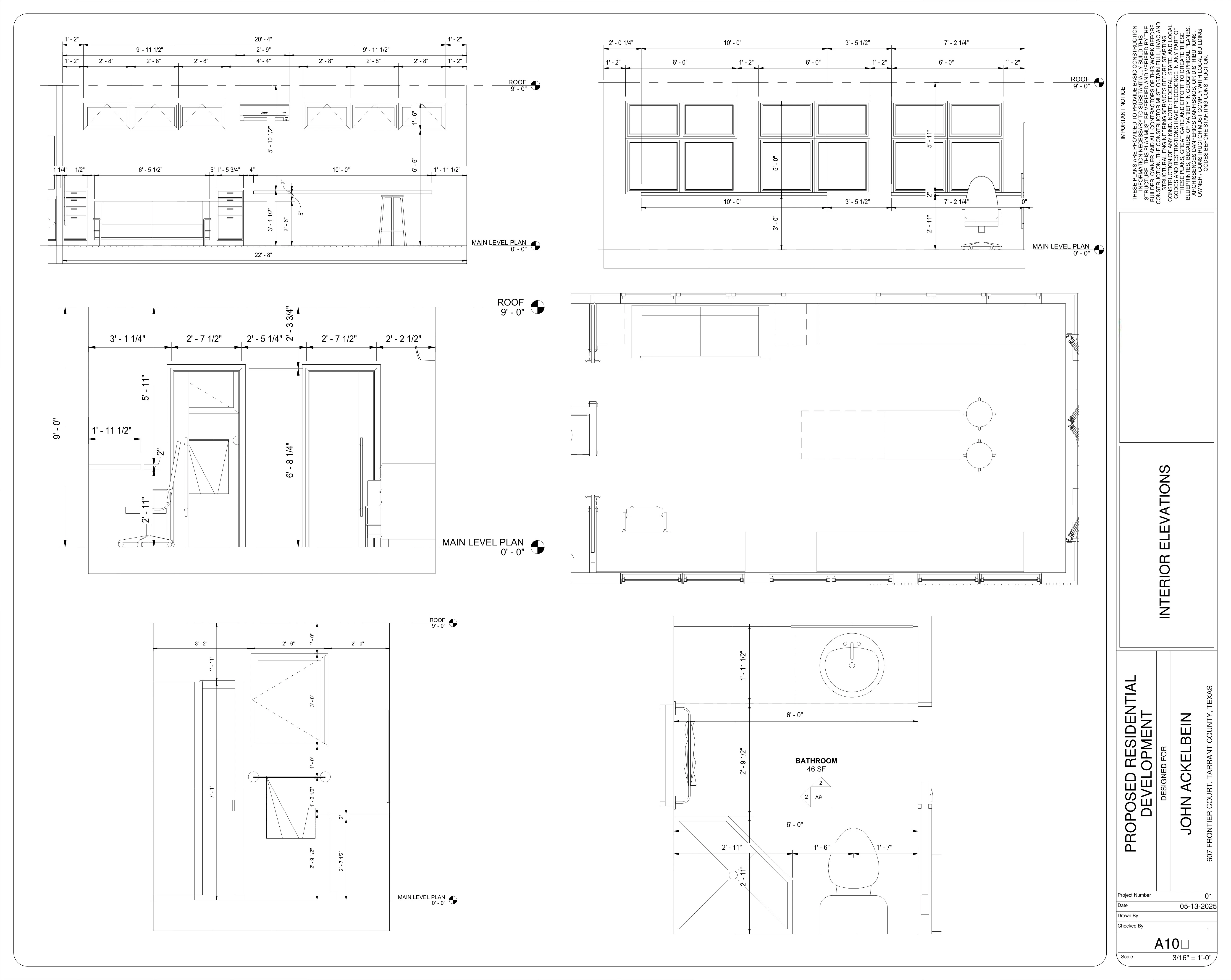 Finish Plans & Interior Elevations